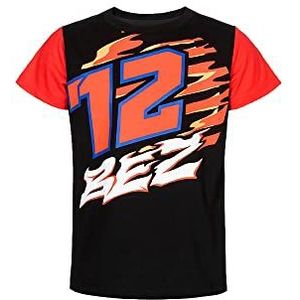 Valentino Rossi VR 46 Marco Bezzecchi T-shirt, zwart, 4/5 jaar kinderen en jongens, zwart.