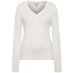 Mavi Dames V-Hals Sweater, Antiek Wit, S, antiek wit., S