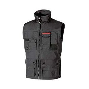 U-Power SY004GM U-Power Werkvest met zak voor mobiele telefoon, losse zakken, FIRST Grey Meteorite, Grijs, M