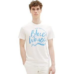 TOM TAILOR 1036320 T-shirt, 10332-Off White, XXL, 10332 - Off White, XXL