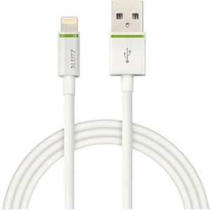 Leitz XL-kabel, Lightning naar USB, 2m, Apple gecertificeerd, complete, wit, 62130001