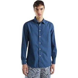 United Colors of Benetton heren overhemd, Blauw, L