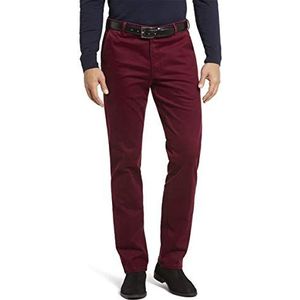 MEYER Herenbroek Bonn katoen - 2-8554 donkerrood - super stretch winter-keperstof chino, geel, 25