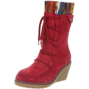 s.Oliver Casual 5-5-25212-29 dames fashion halve laarzen & enkellaarsjes, Rood Scarlet 501, 36 EU