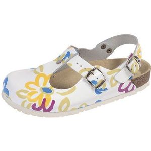 Wörishofer Dames Clog M. Hielriem Werkklompen, multicolor, 35 EU