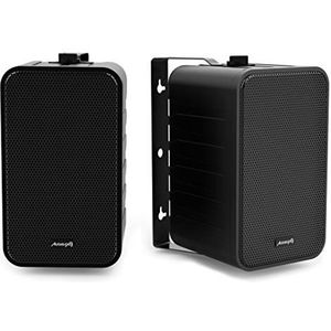 Audibax , P & amp; colo PR-42 - Boekenplankluidsprekers, HiFi-luidsprekers en geluid, Vermogen 75 W, Frequentie 70 Hz - 20 kHz, Wandmontage, Paar, Zwart, 208 x 140 x 120 mm