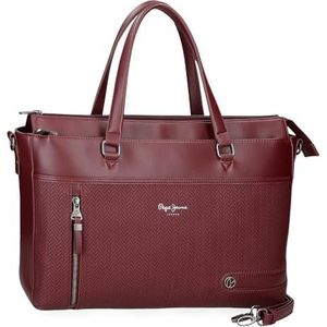 Pepe Jeans Sprig laptoptas, rood, 40 x 30 x 10 cm, kunstleer van Joumma Bags, Rood, Eén maat, Laptoptas