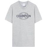 Champion Legacy Heren, Graphic Crewneck T-Shirt, L, Grijs, Grijs, L
