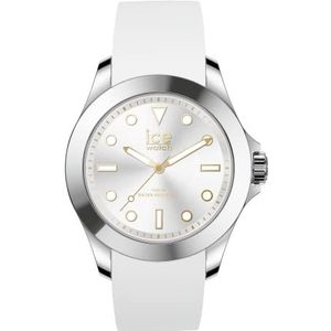 Ice-Watch - ICE steel White gold - Dameshorloge in wit met siliconen band - 020384 (Medium)