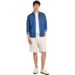 Pepe Jeans - Carpenter Shorts - Wit - Heren - Taille 32