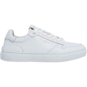 Pepe Jeans Dames Camden Supra W Sneaker, wit (fabriek wit), 6 UK, Witte Fabriek Wit, 6 UK