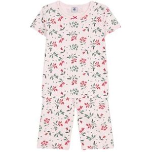 Petit Bateau Pyjacourt voor meisjes en jongens, roze/meerkleurig, 5 Jaar