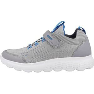 Geox J Spherica Boy sneakers, grijs/LT Blue, 34 EU, Grijs Lt Blue, 34 EU