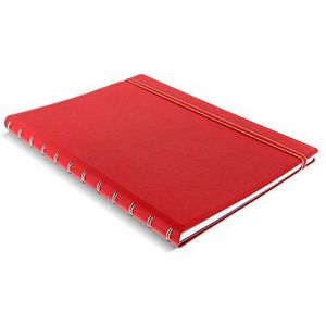 Filofax 115023 Notitieboek, A4, met herpositioneerbaar blad, rood