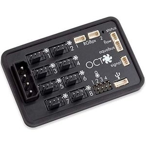 Aqua Computer - OCTO - Ventilatorbesturing - Programmeerbaar - 8-Kanaals - Tot 100 W