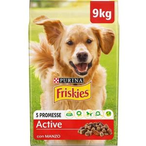 Purina Friskies Active Kroketten hond met rundvlees 9 kg