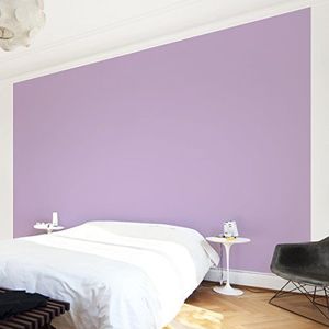 Apalis Vliesbehang Colour Lavender Unibehang breed | vlies behang wandbehang foto 3D fotobehang voor slaapkamer woonkamer keuken | roze, 94572