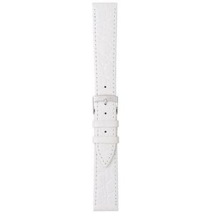 Morellato Leren armband voor herenhorloge BIRMINGHAM wit 17 mm A01D1563821017CR12, wit, Riemen.