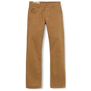 Joe Browns Opvallende gekleurde denim jeans voor heren, Donkere tabak, 32W / 32L