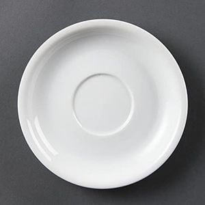 Olympia White Ware cappuccino-onderzetters, 12 stuks