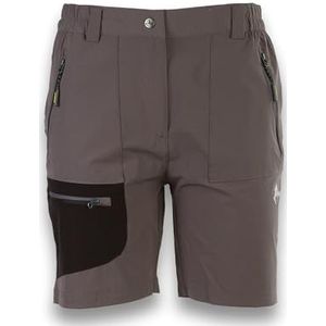 ANDE Dames Bermuda New Palma - elastisch en comfortabel voor buiten, Antraciet., 36 NL