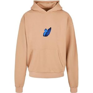 Mister Tee Le Papillon Heavy Oversized hoodie voor heren, verkrijgbaar in vele verschillende kleuren, maten XS tot 5XL, Unionbeige, 4XL