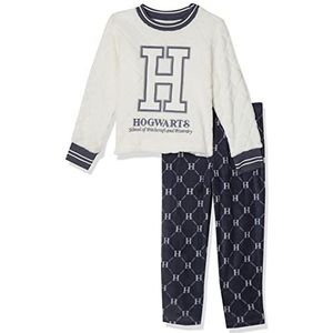 women'secret Pyjama met mouwen, mousse, kalandraat, lange broek, fleece, ivoor, voor dames, Ivoor