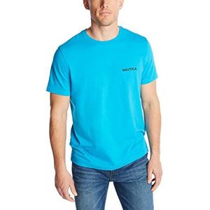 Nautica T-shirt voor heren, ronde hals, korte mouwen, Hawaiian Ocean Ec, M