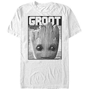 Marvel - Groot Bolden Unisex Crew neck T-Shirt White S