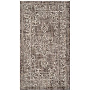 Safavieh tapijt voor binnen en buiten, geweven, polypropyleen, tapijt in bruin/beige 60 X 109 cm Bruin/Beige