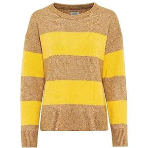 camel active Gebreide damestrui met ronde hals, Caramel Melange, XS