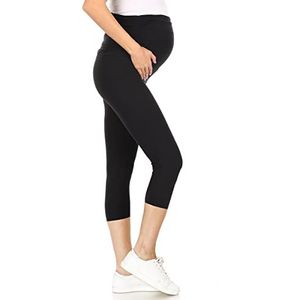 Leggings Depot Zwangerschapslegging voor dames, over de buik, casual, yogalegging, Zwart, 3X