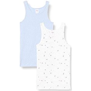 s.Oliver Meisjes dubbelpak onderhemd (verpakking van 2), blauw (Blue Sky 50318), 92/98 cm