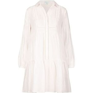 Mint & Mia Dames geweven jurk, Crème, 34