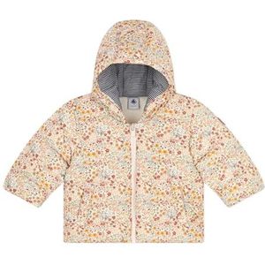 Petit Bateau Donsjack met lange mouwen voor babymeisjes, Avalanche/Multico, 6 Maanden
