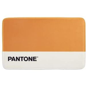 Pantone™ badkamertapijt van traagschuim, comfortabel en absorberend, achterkant van SBR-rubber, 50 x 80 cm, oker
