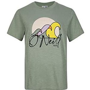 O'NEILL LUANO Graphic T-shirt, 16017 Lily Pad, regular voor dames, 16017 Lily Pad, L/XL
