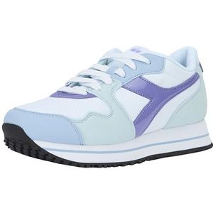 Diadora Skyler Platform Wn gymschoenen voor dames, wit/blauw (illusion blue), Witte illusie blauw, 40.5 EU