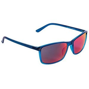 DelSol - Solize Good Vibes Only - Helder Blauw - Full Rim Color Changing Frame - Blauwe Mirrored PolarizedPro Lenses - Shields van Uv Rays - Verander van helder naar blauw met zon - 1 stuk