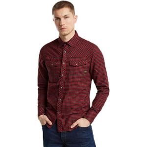 Dakota Slim Shirt met lange mouwen, meerkleurig (Baron Chibi Check D25223-d818-g907), XL
