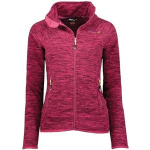 Geographical Norway Tyrell Lady - Dunne fleece voor dames, warm, ritssluiting, herfst, winter, lente, warm, dames, lange mouwen, kleding, bonttrui, zacht, comfortabel, Roze Flash, L