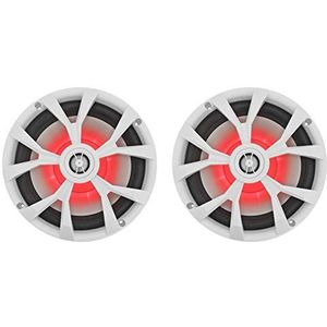 Rockville Paar RKL80MW 8"" 900 Watt Wit 2-weg Marine Boot Speakers W/LED's