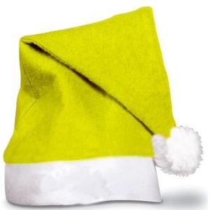 eBuyGB Gele kerstmuts & nieuwigheid feestelijke accessoires, uniseks volwassenen verkleedkostuum feest kerstmuts (Pack van 1)