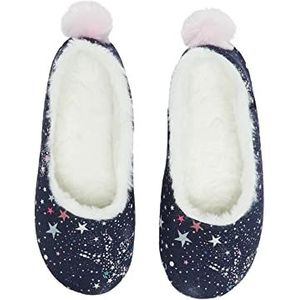 Joules Jnr Dreama Pantoffel voor meisjes, Blauw Ster Paard, XS