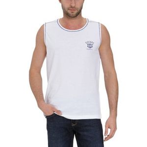 Lerros T-shirt, ronde hals, mouwloos - Wit - 50