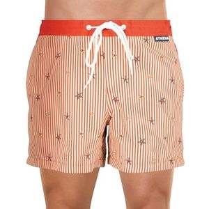 Athena Summer Vibes, bermuda, bad voor heren, Terracotta, S