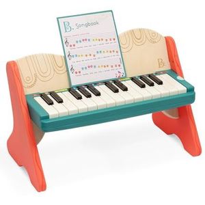 B. toys houten piano met liedboek, piano houten speelgoed, muziekspeelgoed, muziekinstrument om piano te leren spelen, voor kinderen vanaf 3 jaar