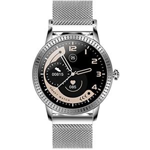 DCU TECNOLOGIC Smartwatch Jewel | Smartwatch | Ultra licht en dun van zinklegering | 1,08 inch touchscreen | IPS High Definition | zilver