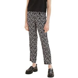TOM TAILOR Dames 1036865 broek, 32148-Black Small Abstract design, 38W / 28L, 32148 - Zwart Small Abstract Design, 38W x 28L