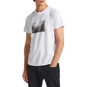 Pepe Jeans Clark T-shirt voor heren, Wit (wit), L